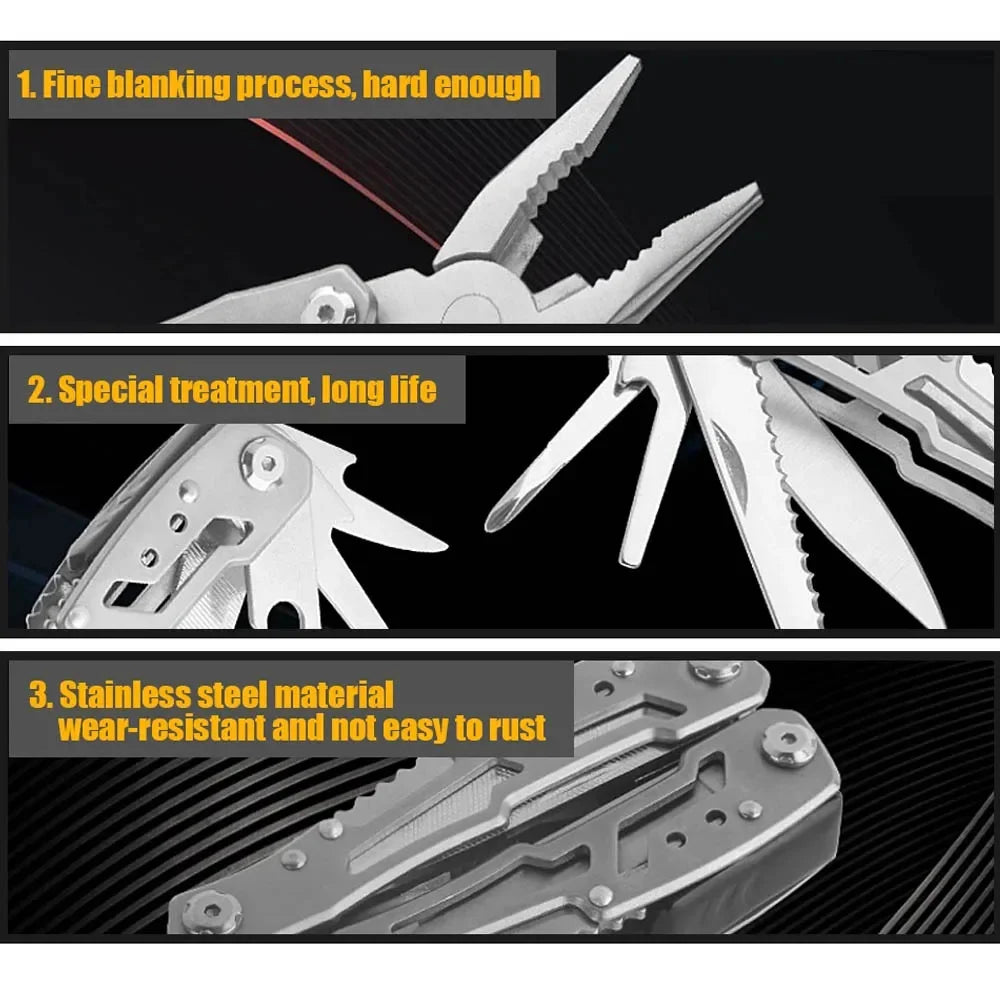 Folding Multi-tool Pocket Knife Pliers