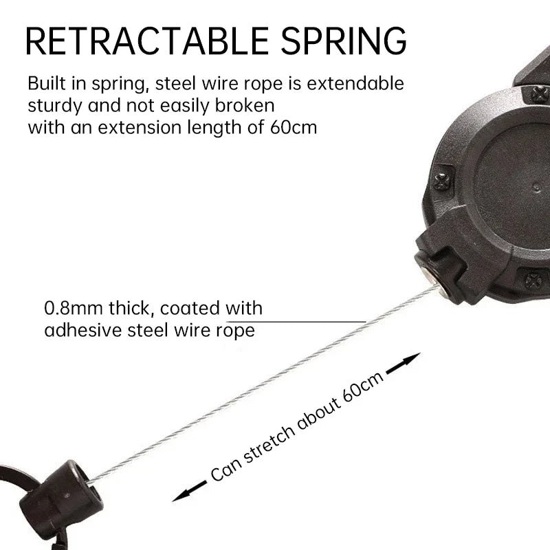 Retractable Rope Carabiner