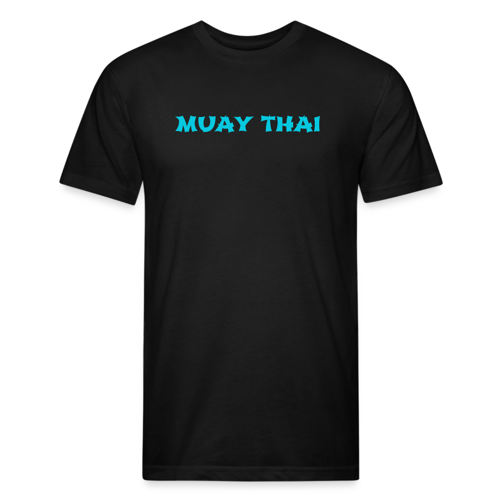 Muay Thai Colors 2.0 Fitted Cotton/Poly T-Shirt by Next Level - black