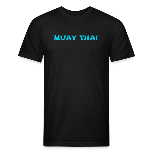 Muay Thai Colors 2.0 Fitted Cotton/Poly T-Shirt by Next Level - black