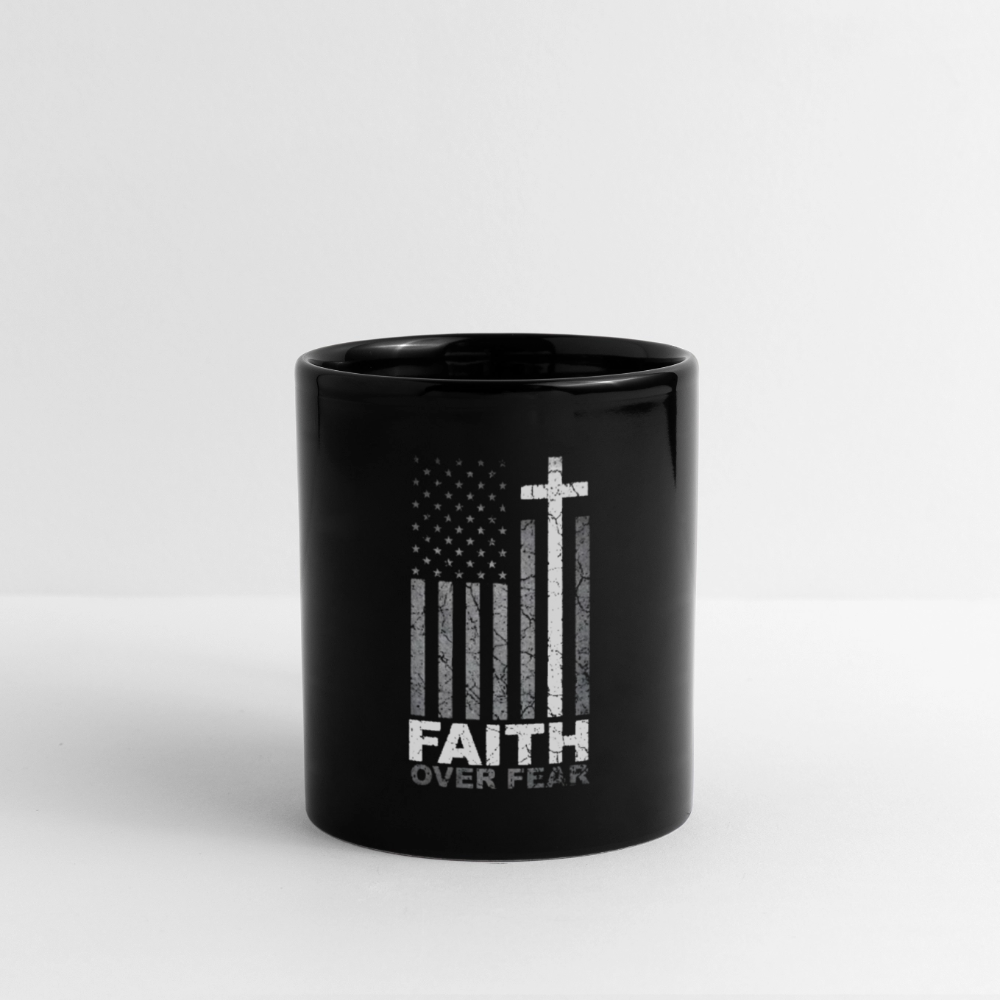 Faith Over Fear Mug - black