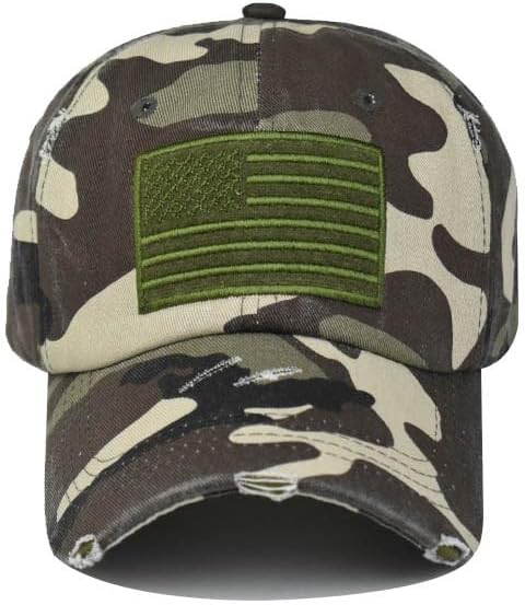 American Flag Camo Hat