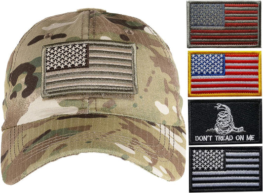 Camo Hat with Patches