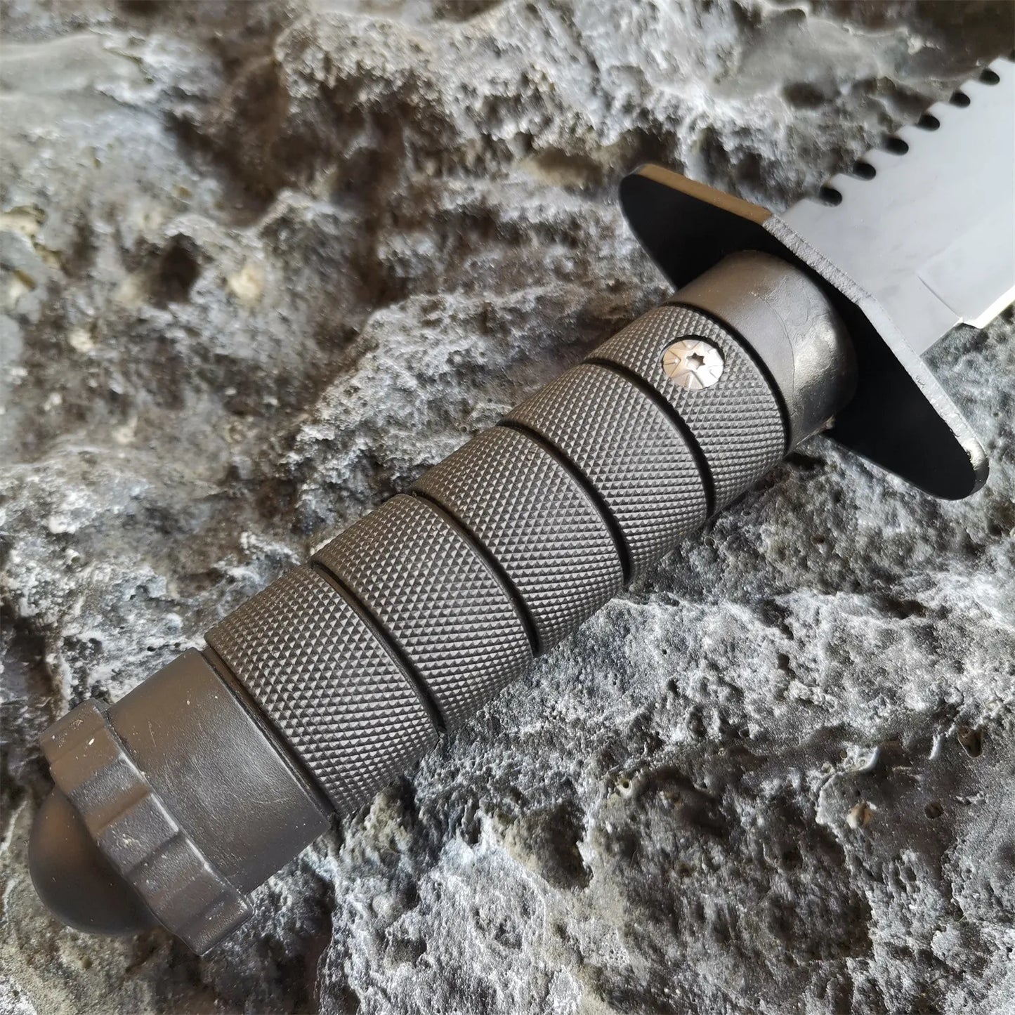 Steel Straight Knife Outdoor Rescue Camping Tactical Knife