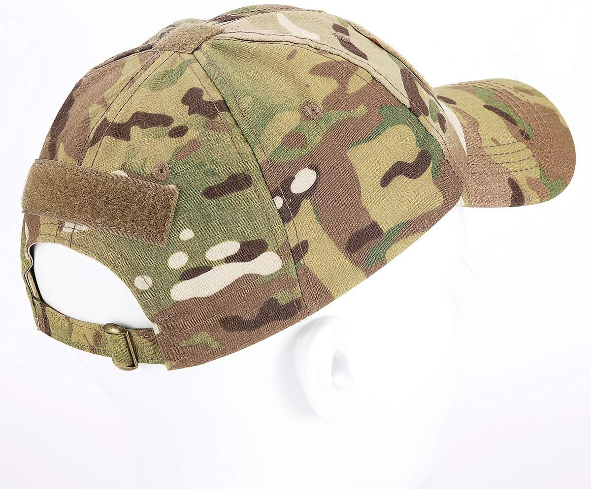 Camo Hat with Patches