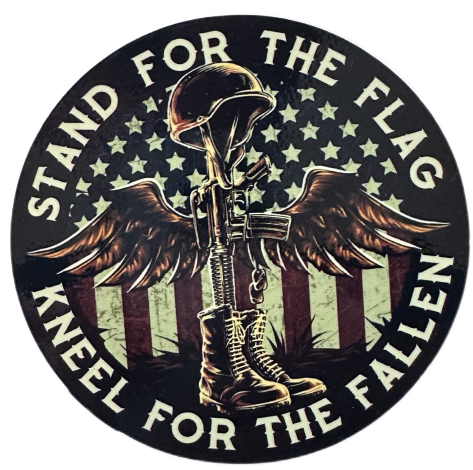 Stand for the flag, kneel for the fallen