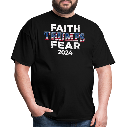 Faith Trumps Fear Shirt - black