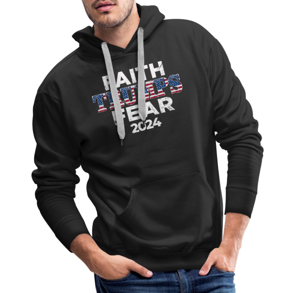 Faith Trumps Fear Premium Hoodie - black