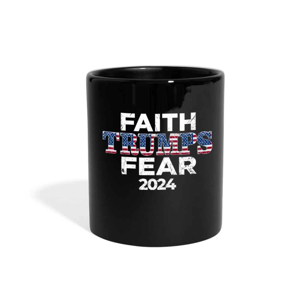 Faith Trumps Fear  Mug - black