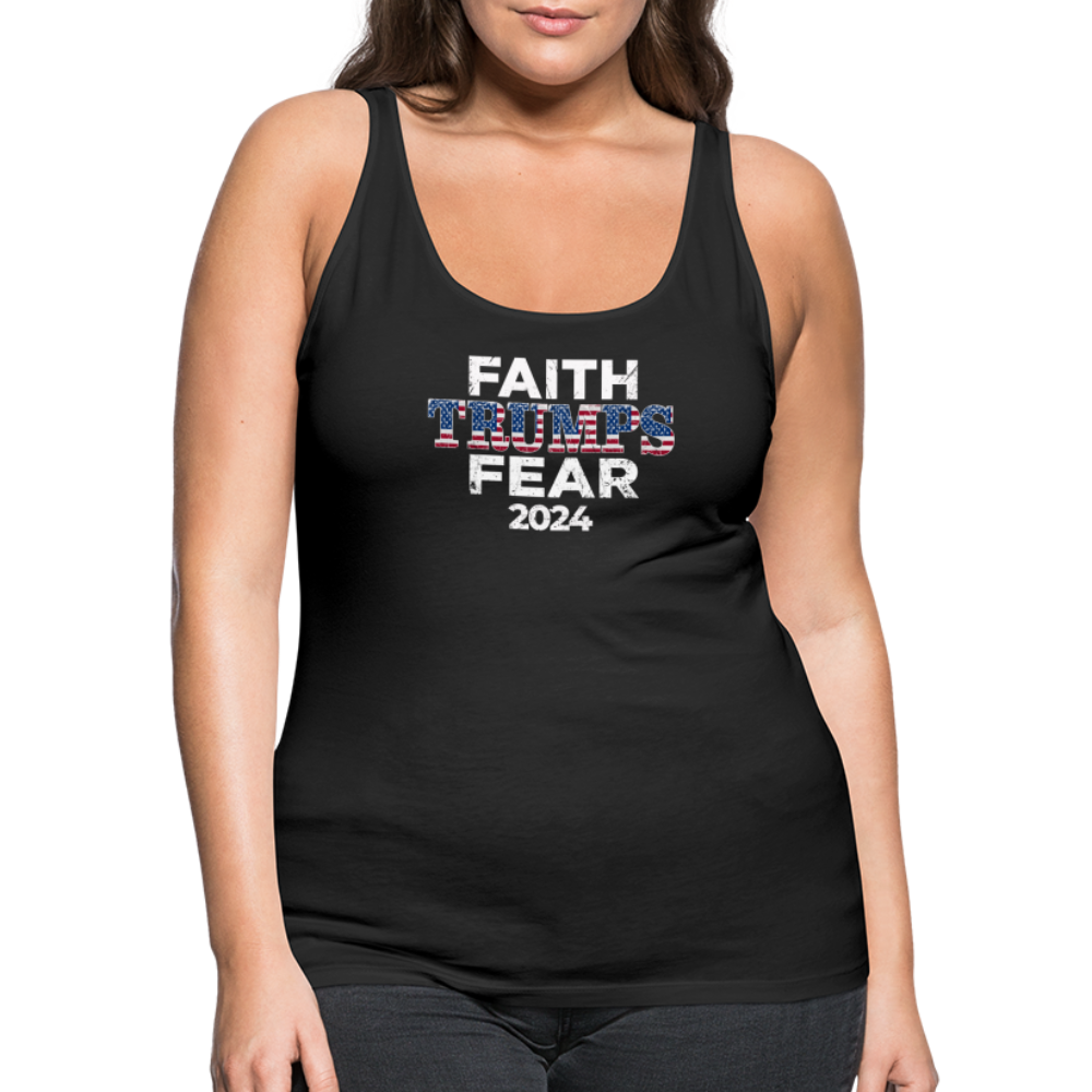 Faith Trumps Fear Women’s Tank Top - black