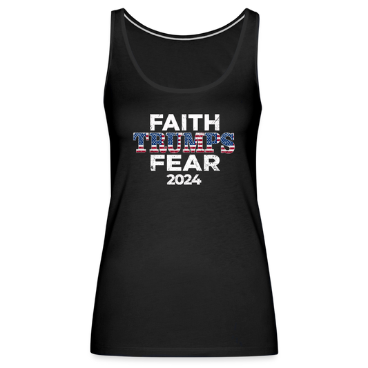 Faith Trumps Fear Women’s Tank Top - black