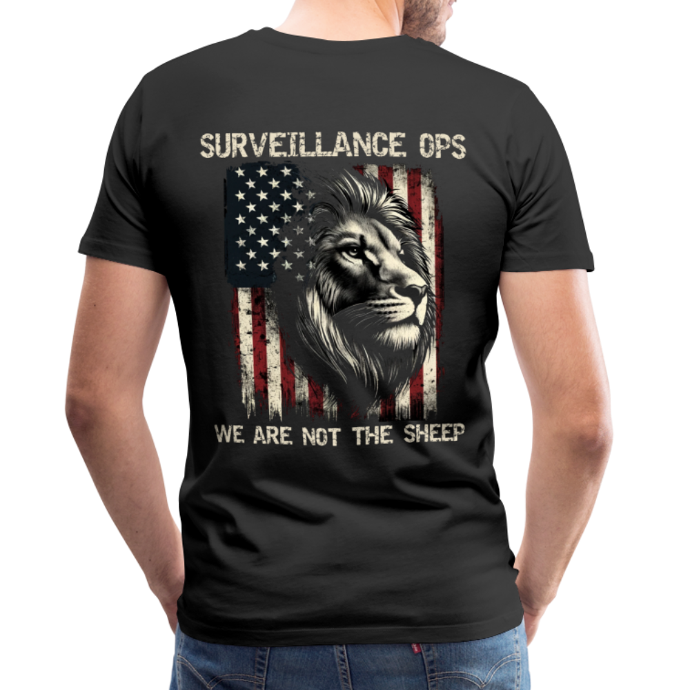 Men's Premium Surveillance Ops T-Shirt - black