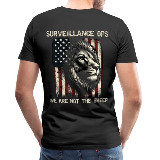 Men's Premium Surveillance Ops T-Shirt - black