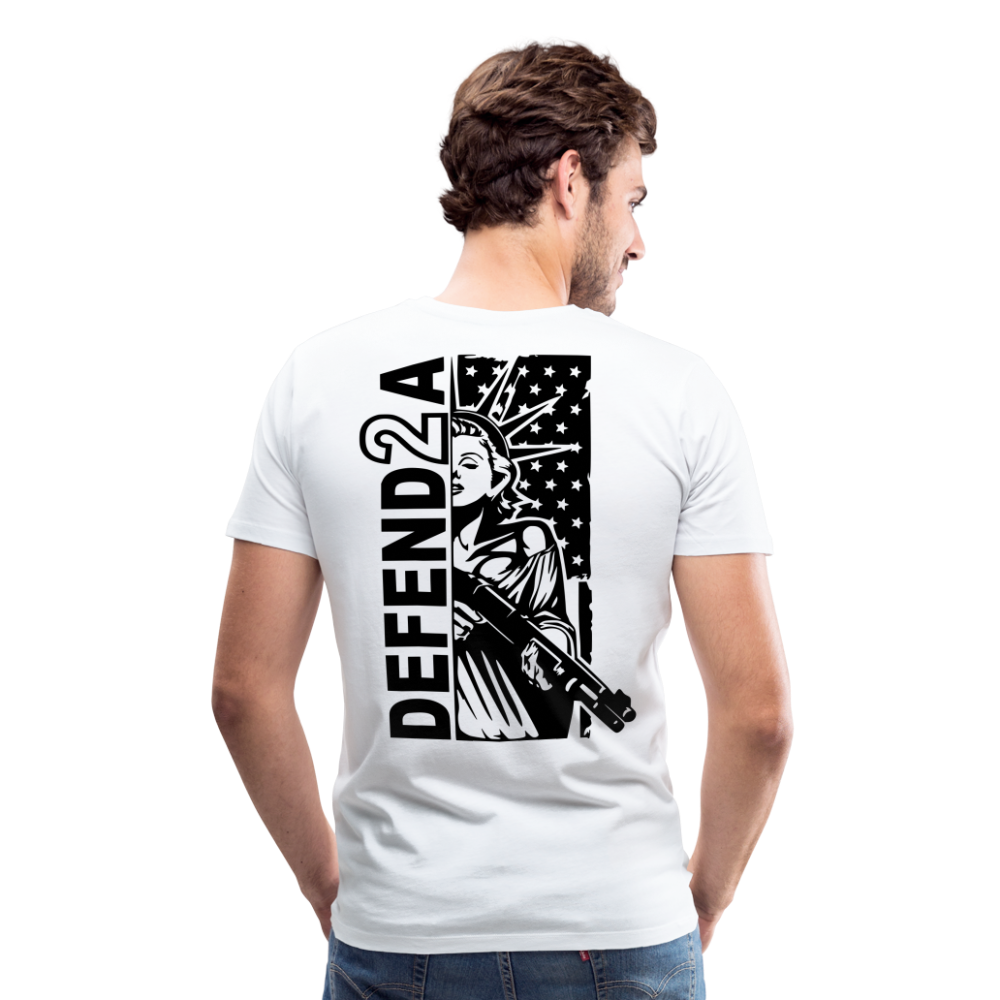 Men's Premium Defend2a T-Shirt - white