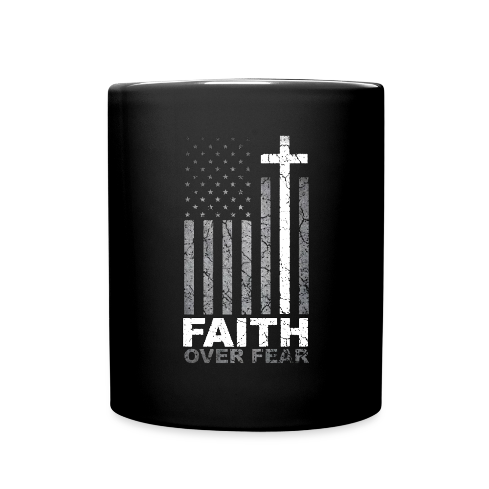 Faith Over Fear Mug - black