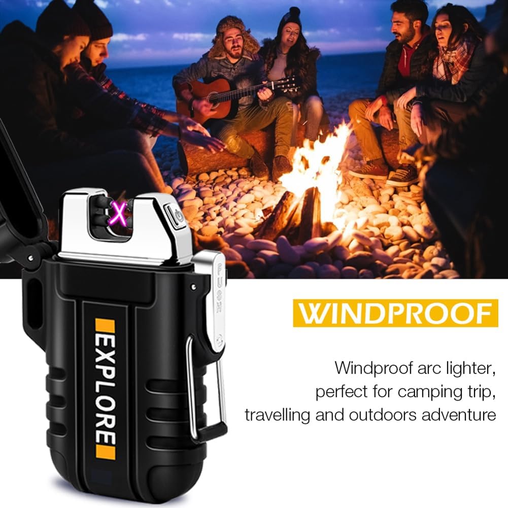 Windproof, Waterproof Dual Arc Electric Lighter